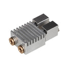 24V 3D Printer Dual Head Chimera Extruder 0.4mm Hotend Integrated Feed Tube Cooling Fan Heat Block