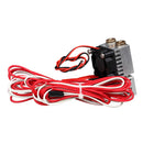 24V 3D Printer Dual Head Chimera Extruder 0.4mm Hotend Integrated Feed Tube Cooling Fan Heat Block