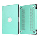 Luxury Silk Pattern Hard Protective Case Shell Green for Macbook Air 13.3"