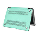 Luxury Silk Pattern Hard Protective Case Shell Green for Macbook Air 13.3"