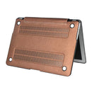 Luxury Silk Pattern Hard Protective Case Shell Brown for Macbook Pro Retina 15.4"