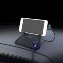 Car Charger Phone Holder Non-Slip Silicone Pad Mount Bracket for Android iOS