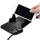 Car Charger Phone Holder Non-Slip Silicone Pad Mount Bracket for Android iOS