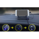 Car Charger Phone Holder Non-Slip Silicone Pad Mount Bracket for Android iOS