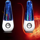 USB Powered LED Dancing Water Show Music Fountain Light ColorfuL Speakers Amplifier Audio Player For Phones Computer Laptop White