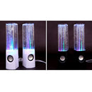 USB Powered LED Dancing Water Show Music Fountain Light ColorfuL Speakers Amplifier Audio Player For Phones Computer Laptop White