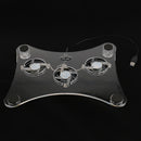 USB Cooler Cooling Stand Holder Blue LED Light Fans Radiator for Laptop