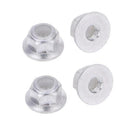 For RC HSP 122049 Aluminum Nylon Nut Silver For 1:10 Upgrade Parts 4 PCS