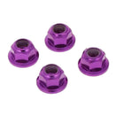 For RC HSP 122049 Aluminum Nylon Nut Purple For 1:10 Upgrade Parts 4 PCS