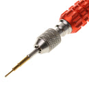 Replacement Bits For 5-In-1 Screwdriver/Nut Driver Tools T5,T6,1.2,1.5,0.8 Kit for NoteBook/MP3/4/iPod Red