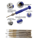Professional5 in 1 Precision Screwdriver Set For Phone Mobiles T5,T6,1.2,1.5,0.8 Blue