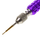 Professional Mini 5 In 1 Aluminium Fix Magnetic Phone Repair Opening Tool Screwdriver Set for Smartphone/MarBook Purple
