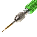 Replacement Bits For 5-In-1 Screwdriver/Nut Driver Tools T5,T6,1.2,1.5,0.8 Kit for NoteBook/MP3/4/iPod Green