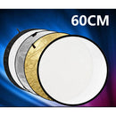24in 60cm 5 in 1 Camera Light Multi Collapsible Reflector for Photograph