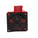Panel Socket 4 pin 3P+E 380V Industrial 3 phase 32A Straight Plug