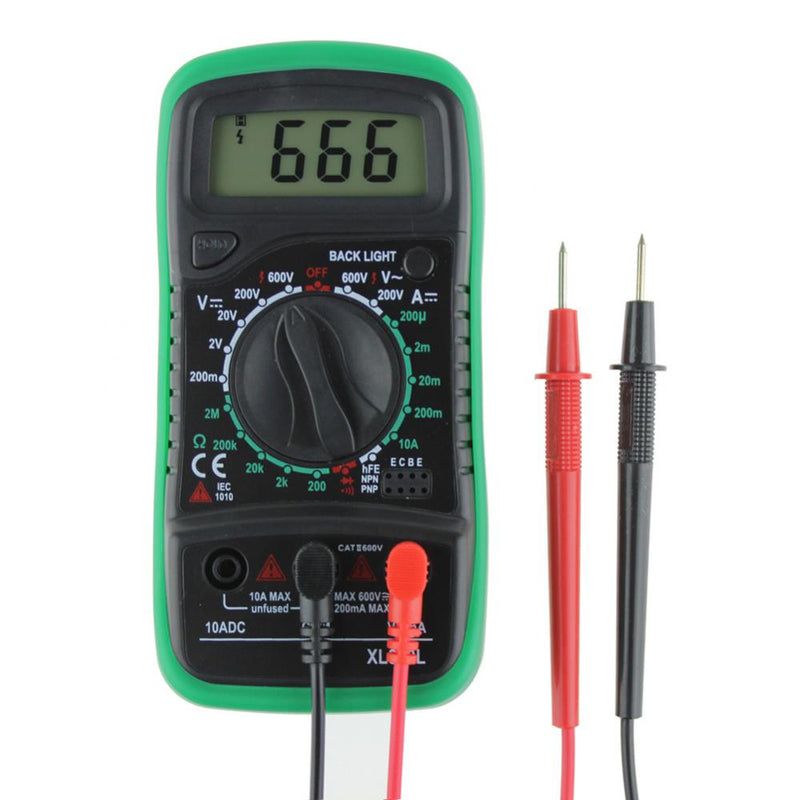 Digital LCD Multimeter Voltmeter Ammeter AC/DC/OHM Volt Tester Test Current