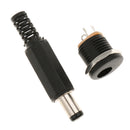 Male and Female 2.1/5.5mm DC 12V Power Supply Cable Cord Male Plug Adapter / Connector Socket Plug