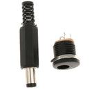 Male and Female 2.1/5.5mm DC 12V Power Supply Cable Cord Male Plug Adapter / Connector Socket Plug
