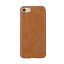 5.5'' Fashionable Card Slot Design Wallet Flip Case Cover COMPATIBLE FOR IPhone 7 Protective Cover Brown