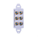 6 Binding Post HDMI Audio Wall Face Plate