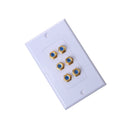 6 Binding Post HDMI Audio Wall Face Plate