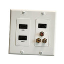 1080P 3HDMI 3RCA Composite Audio Video Distribution Wall Face Plate Panel