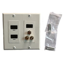 1080P 3HDMI 3RCA Composite Audio Video Distribution Wall Face Plate Panel