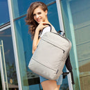 Fashionable Basic Business Travel Style Multipurpose Backpack Laptop Storage Holder Bag Gift Grey 15.6 Inch