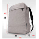 Fashionable Basic Business Travel Style Multipurpose Backpack Laptop Storage Holder Bag Gift Grey 15.6 Inch