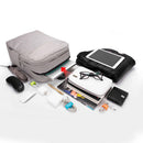 Fashionable Basic Business Travel Style Multipurpose Backpack Laptop Storage Holder Bag Gift Grey 15.6 Inch