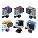 Rear Snap Latch Housing Lock Case Cover Protection for GoPro Hero 3+/ Hero 4 Camera Gold