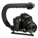 Universal Stabilizer C-Shape Bracket Video Handheld Grip fit for Canon Nikon DSLR DV Camera Black
