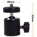 Swivel Mini Ball Head 1/4'' Screw DSLR Camera Tripod Ballhead Stand Support