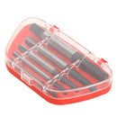 5x 4-18mm Small - Large Screw Extractor Set In Case Broken Stud Bolt Remover