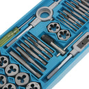 40pcs Metric Tap and Die Set Thread Tool M3 to M12 Thread Repair Plug