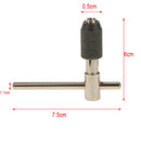 1/8-1/4 Thread Metric 3mm-6mm Screw Taps T-Handle Ratchet Stainless Steel Wrench