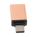 Aluminum USB 3.1 Type-C Converter Adapter for PC Tablet Mobile Phone Gold