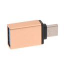 Aluminum USB 3.1 Type-C Converter Adapter for PC Tablet Mobile Phone Gold