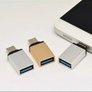 High Speed USB3.1 Type-C Male to USB Female Converter Connector Adapter Silver