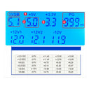 Laptop ATX Power Supply Tester for 20 & 24 Pin PSU Diagnostic Tester Tool With LCD Display Aluminium Gold Cover