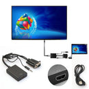 VGA Male to HDMI Female Converter w/ Audio Adapter 1080P Signal Output Black
