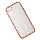 Ultra Thin Soft Silicon Clear Back Case Cover Skin for iPhone 7 Rose Gold