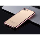 Ultra Thin Soft Silicon Clear Back Case Cover Skin for iPhone 7 Rose Gold