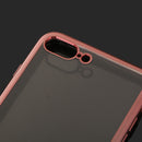 Ultra Thin Clear Plating Bumper Back Case Cover Skin for iPhone 7 Plus Rose Gold