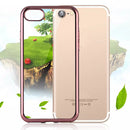 Ultra Thin Clear Plating Bumper Back Case Cover Skin for iPhone 7 Plus Rose Gold