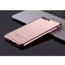 Ultra Thin Clear Plating Bumper Back Case Cover Skin for iPhone 7 Plus Rose Gold