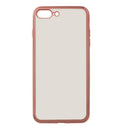 Ultra Thin Clear Plating Bumper Back Case Cover Skin for iPhone 7 Plus Rose Gold