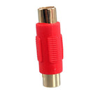 Red Audio Video Connector 1 RCA AV Coupler Adapter 1RCA Female to Female Pack of 1PC