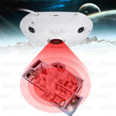 EU Plug Escam Shark QP180 CCTV IP Camera 1.3MP Fisheye IR Night Vision White
