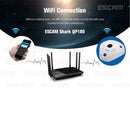 EU Plug Escam Shark QP180 CCTV IP Camera 1.3MP Fisheye IR Night Vision White